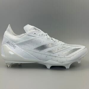 Adidas Adizero Electric Men Size 8 White Sliver Football Cleats IE4374 NEW